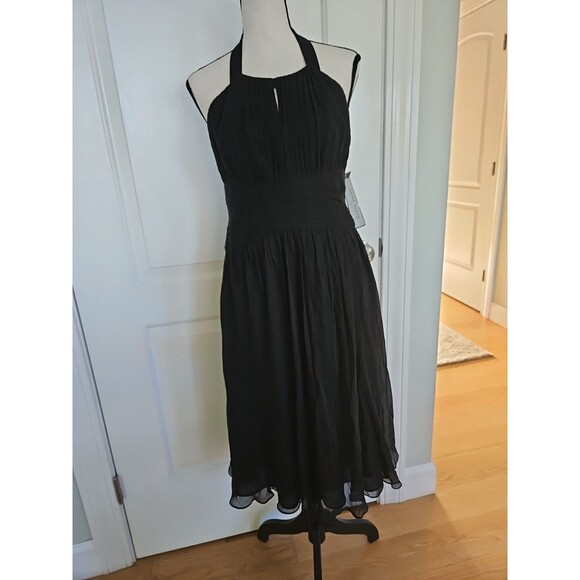 Anne Klein Silk Halter Roman Holiday Cocktail Dress: Size 6 NWT Feminine, Flirty - Picture 3 of 14